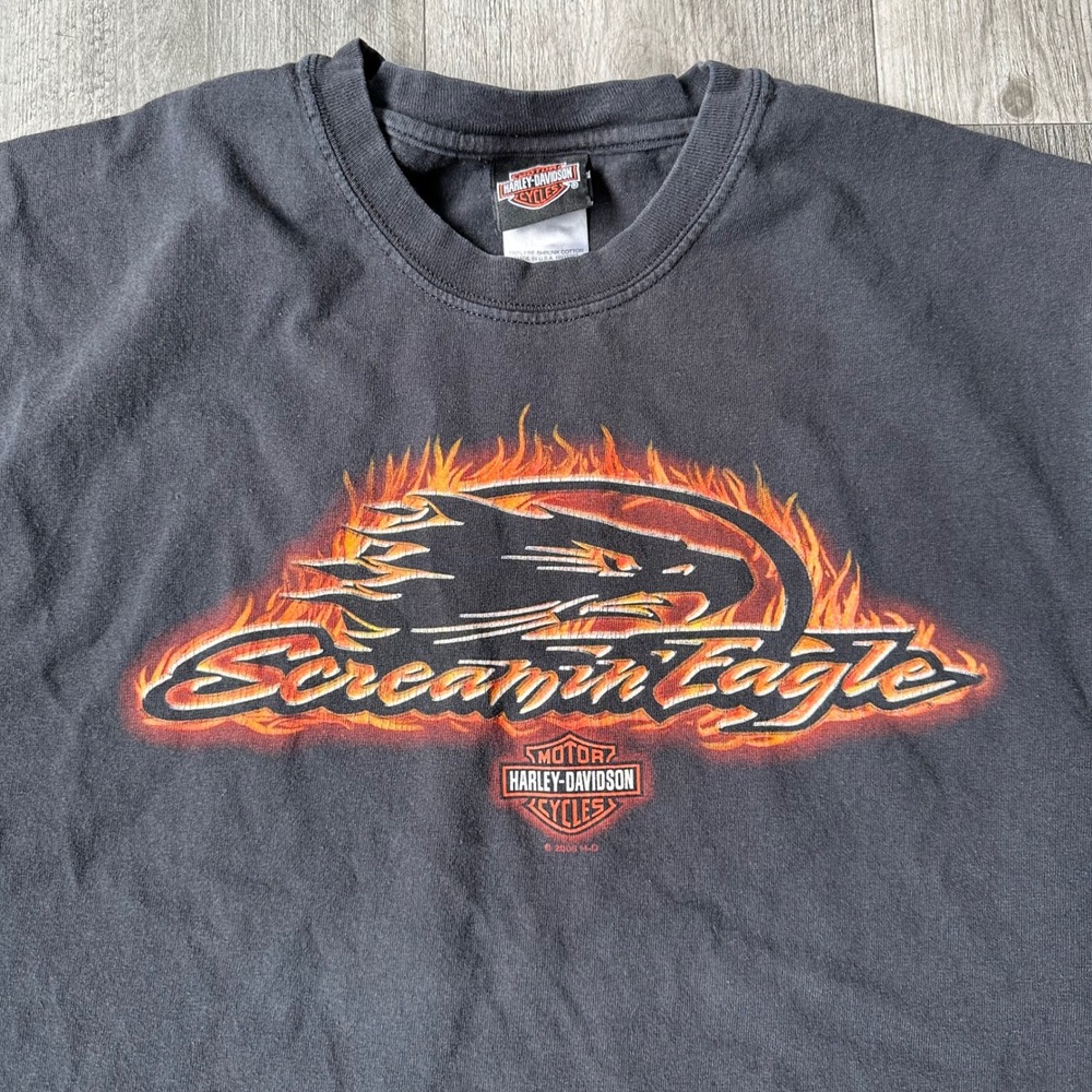Vintage 2005 Harley-Davidson Screamin' Eagle Sleeveless Tank‎ Top Flame Design L - Picture 2 of 7